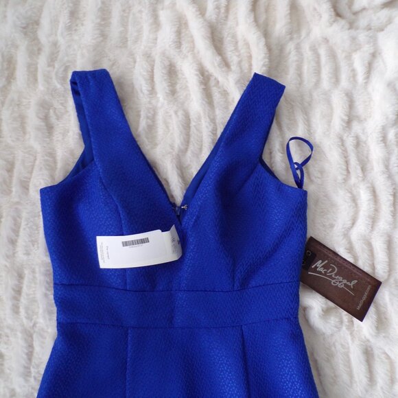 NWT Macduggal blue cocktail mini dress 4 - Picture 4 of 12
